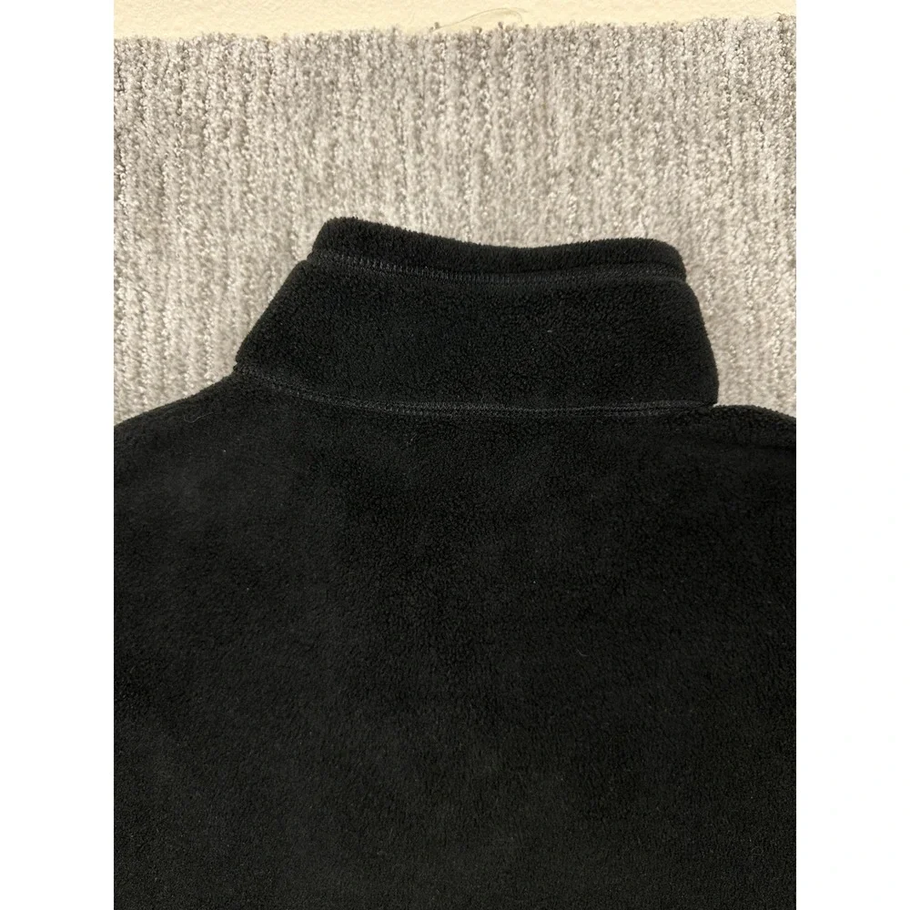Vintage Polo Sport Ralph Lauren Quarter Zip Fleece Black Mens Large Made In USA